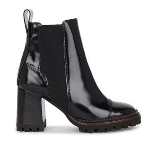 See by Chloe Mallory Chelsea Bootie in Black
